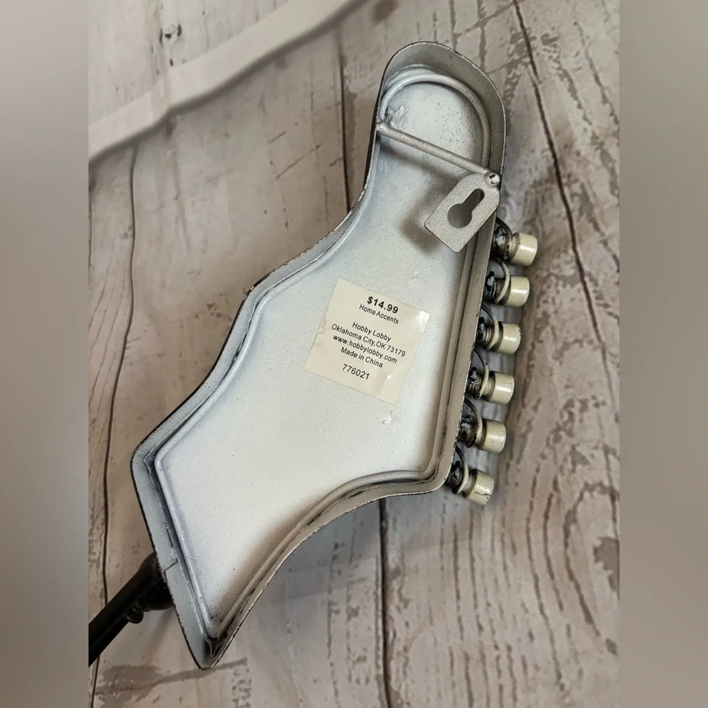 Electric Guitar Head style Hat-Rack Wall Hook Music Decor